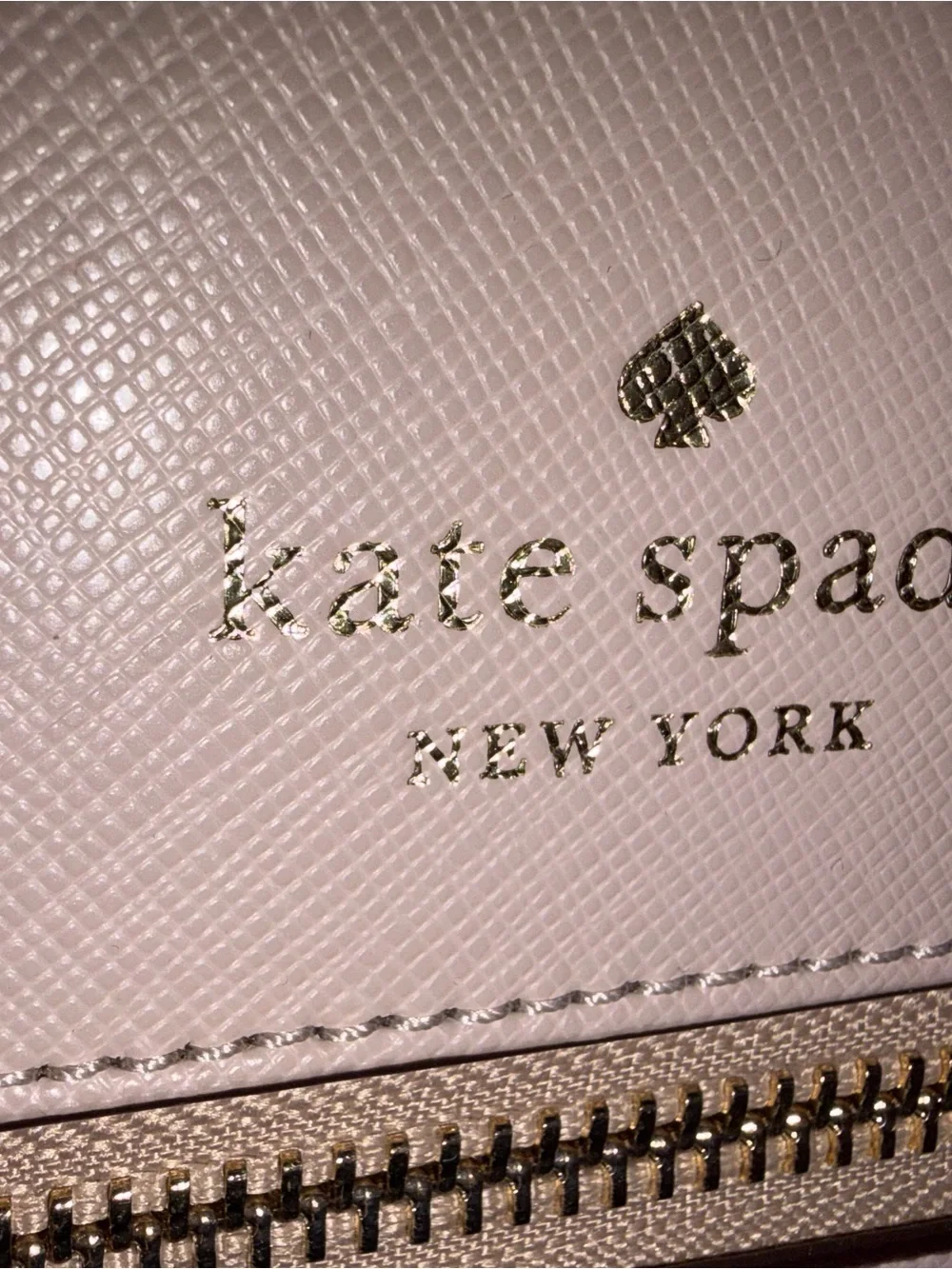 kate spade Blush Pink Leather Crossbody with Gold Hardware